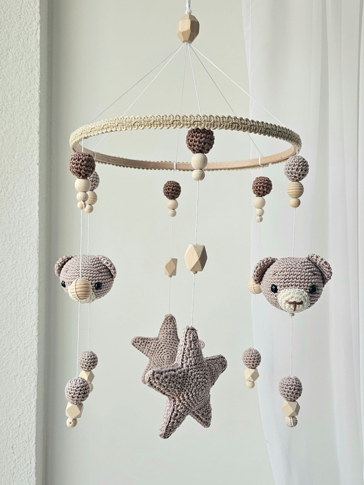 Baby Mobile Häkelliebe Bärchen
