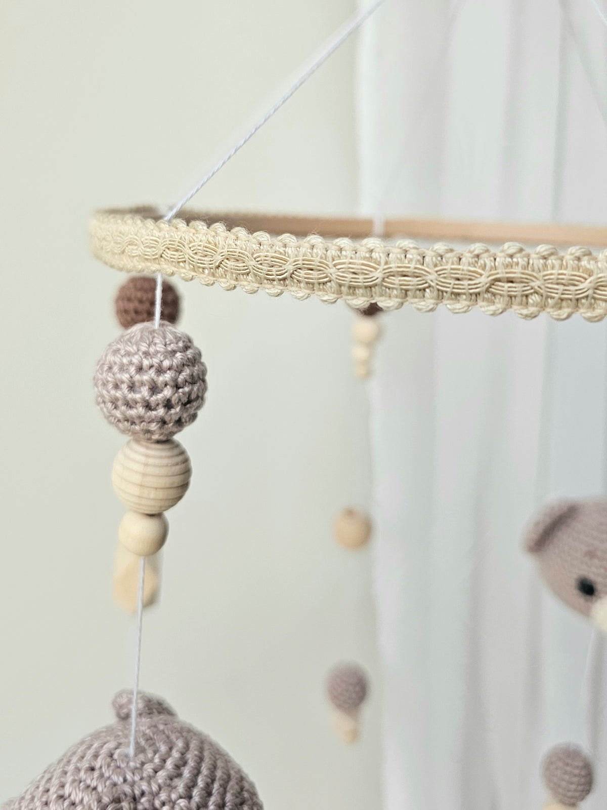 Baby Mobile Häkelliebe Bärchen