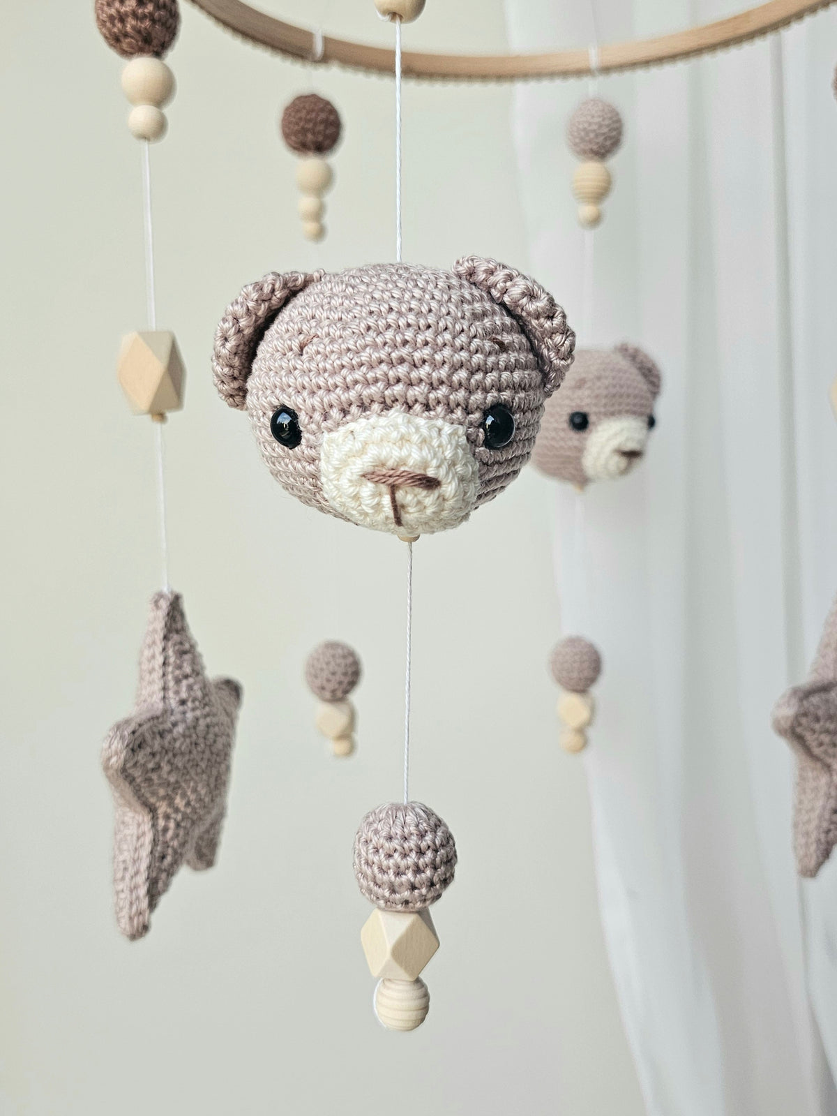 Baby Mobile Häkelliebe Bärchen