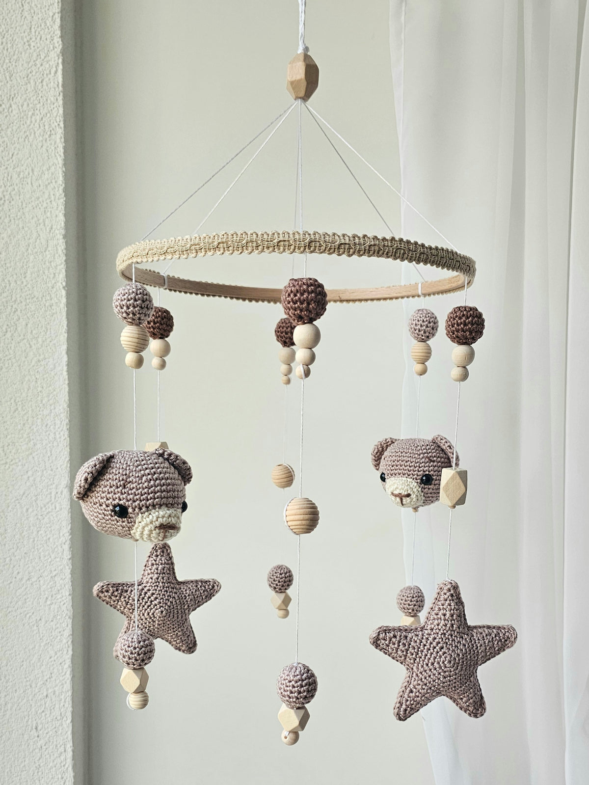 Baby Mobile Häkelliebe Bärchen