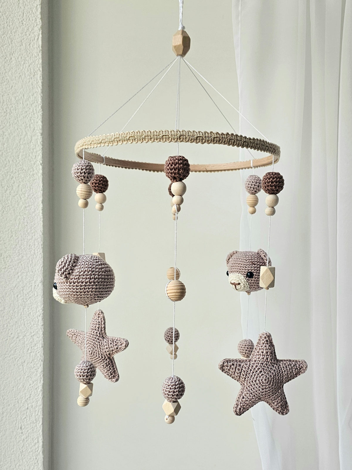 Baby Mobile Häkelliebe Bärchen
