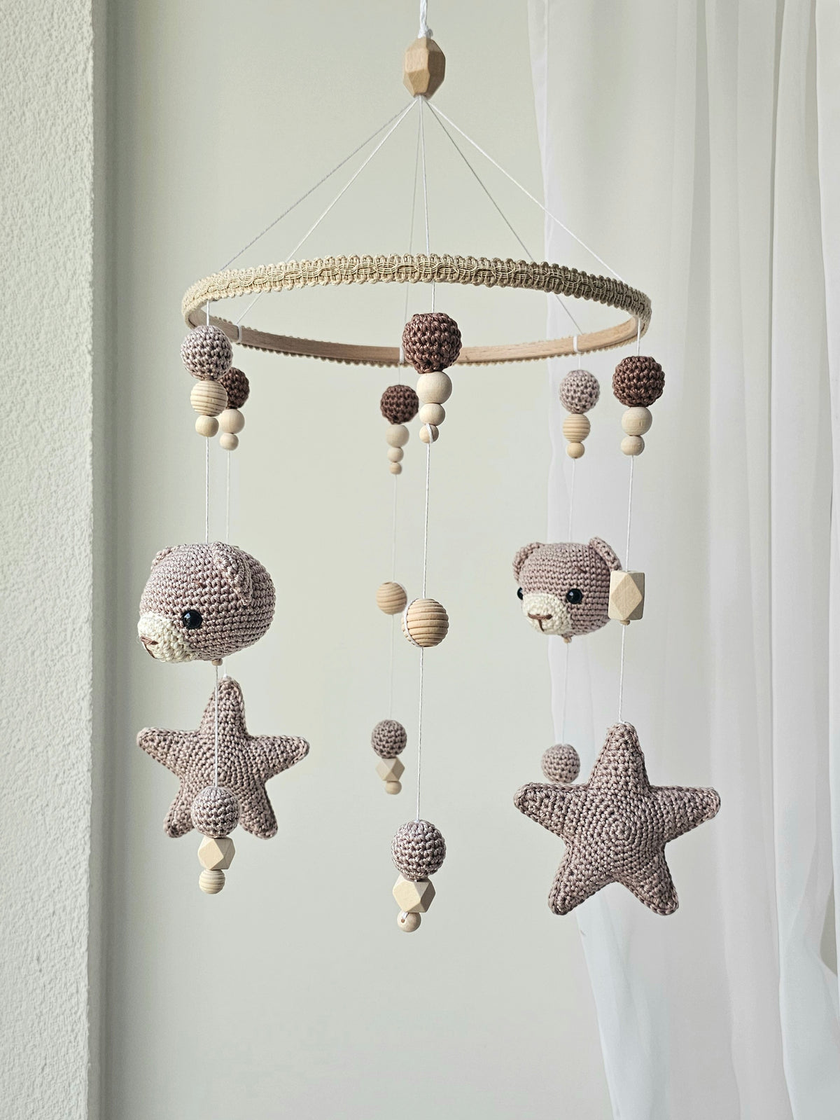 Baby Mobile Häkelliebe Bärchen