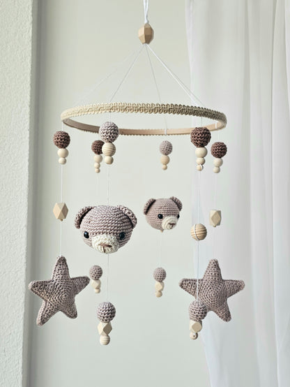 Baby Mobile Häkelliebe Bärchen