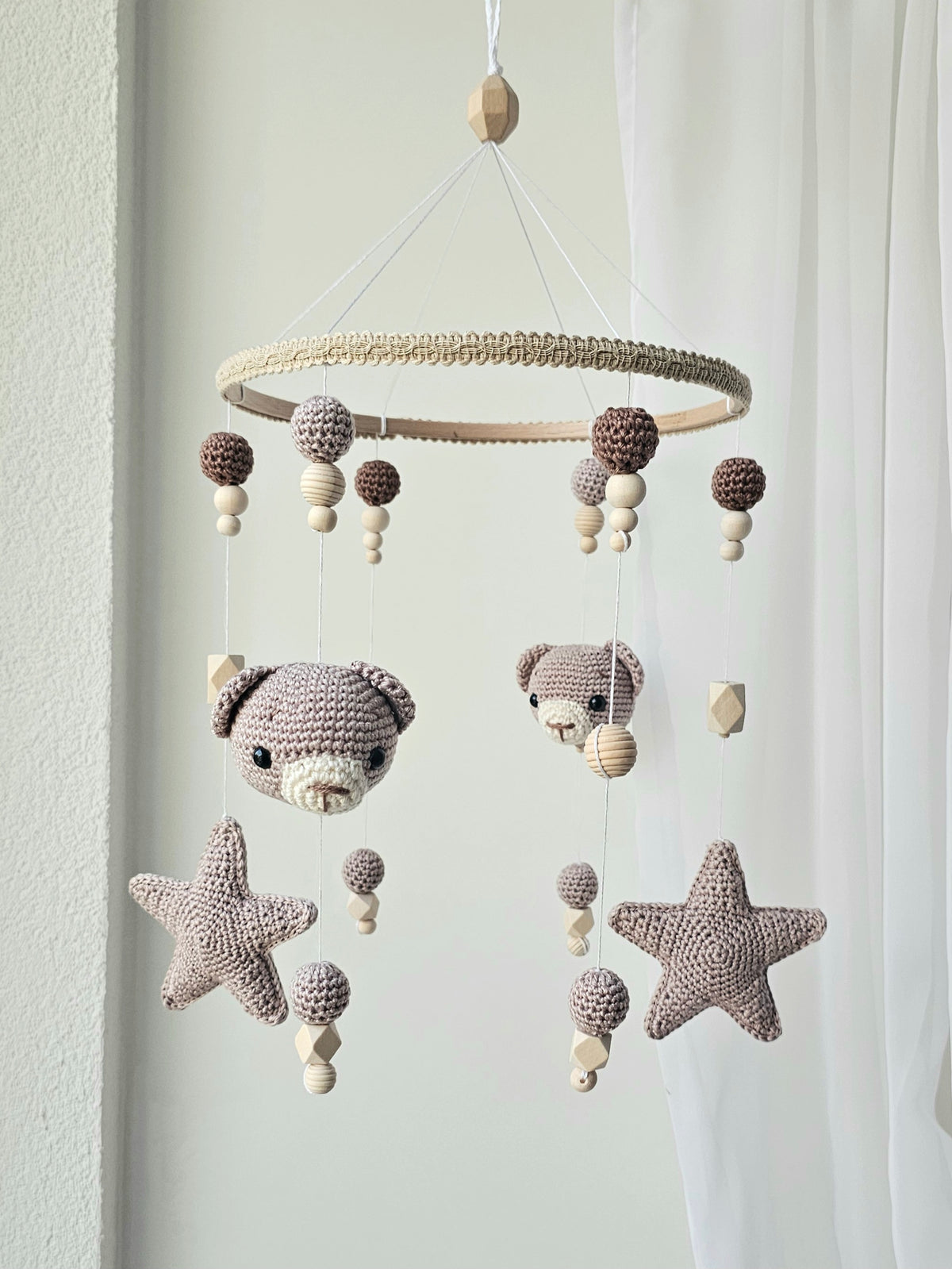 Baby Mobile Häkelliebe Bärchen