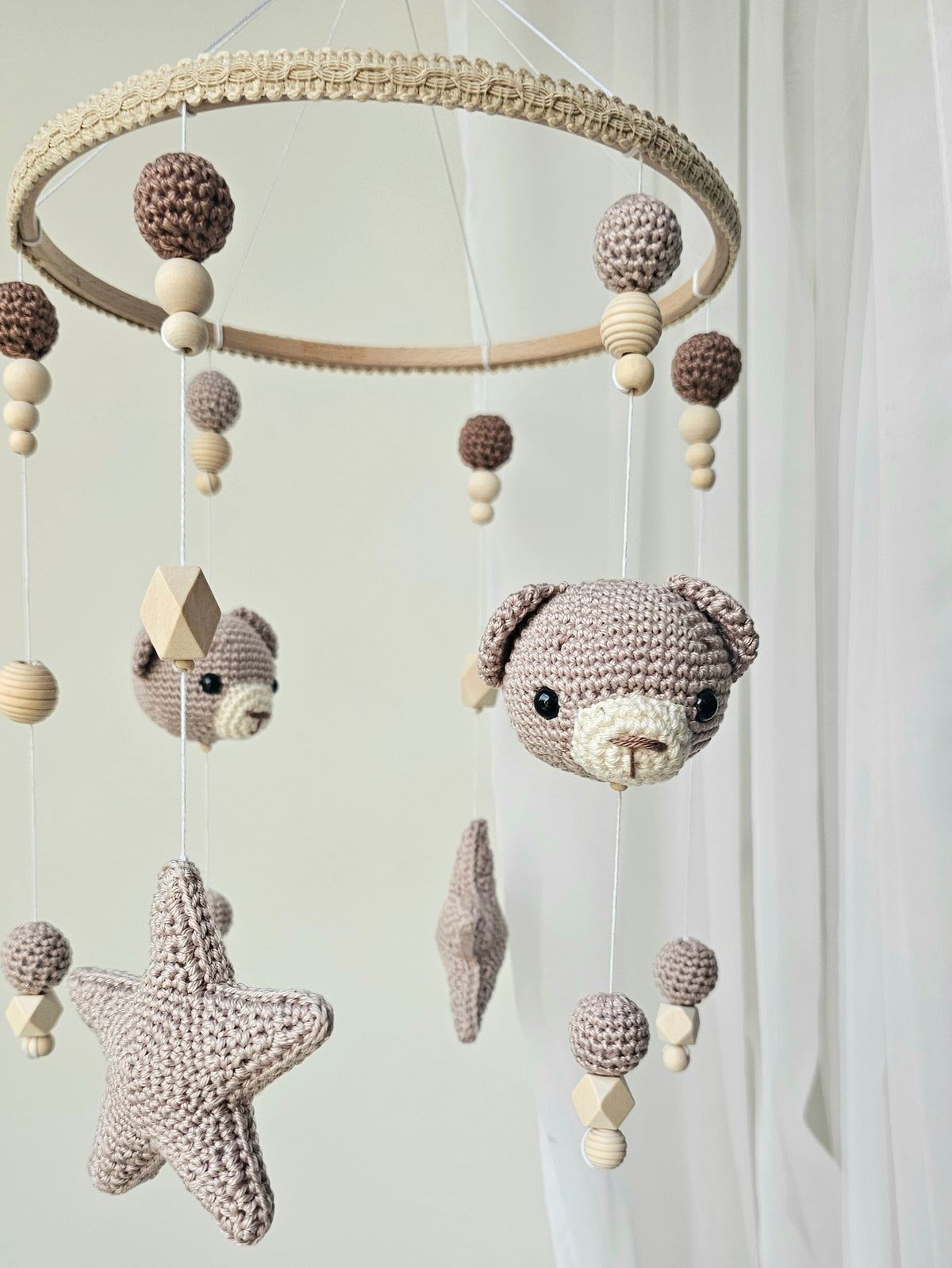 Baby Mobile Häkelliebe Bärchen