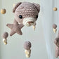 Baby Mobile Häkelliebe Bärchen beige