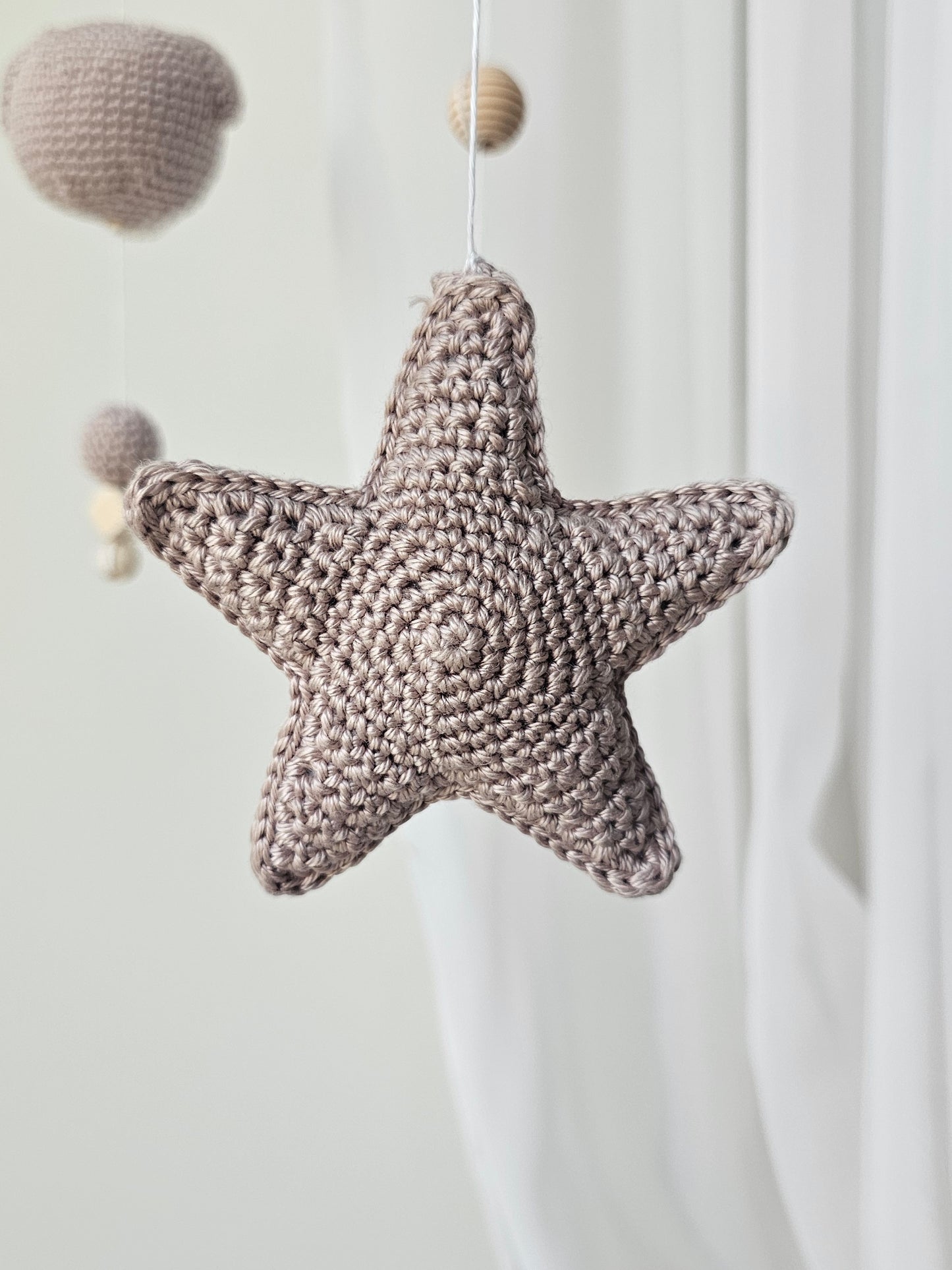 Baby Mobile Häkelliebe Bärchen beige