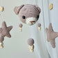 Baby Mobile Häkelliebe Bärchen beige