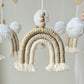 Baby Mobile Makramee in hellem beige
