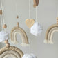 Baby Mobile Makramee in hellem beige
