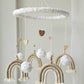 Baby Mobile Makramee in hellem beige