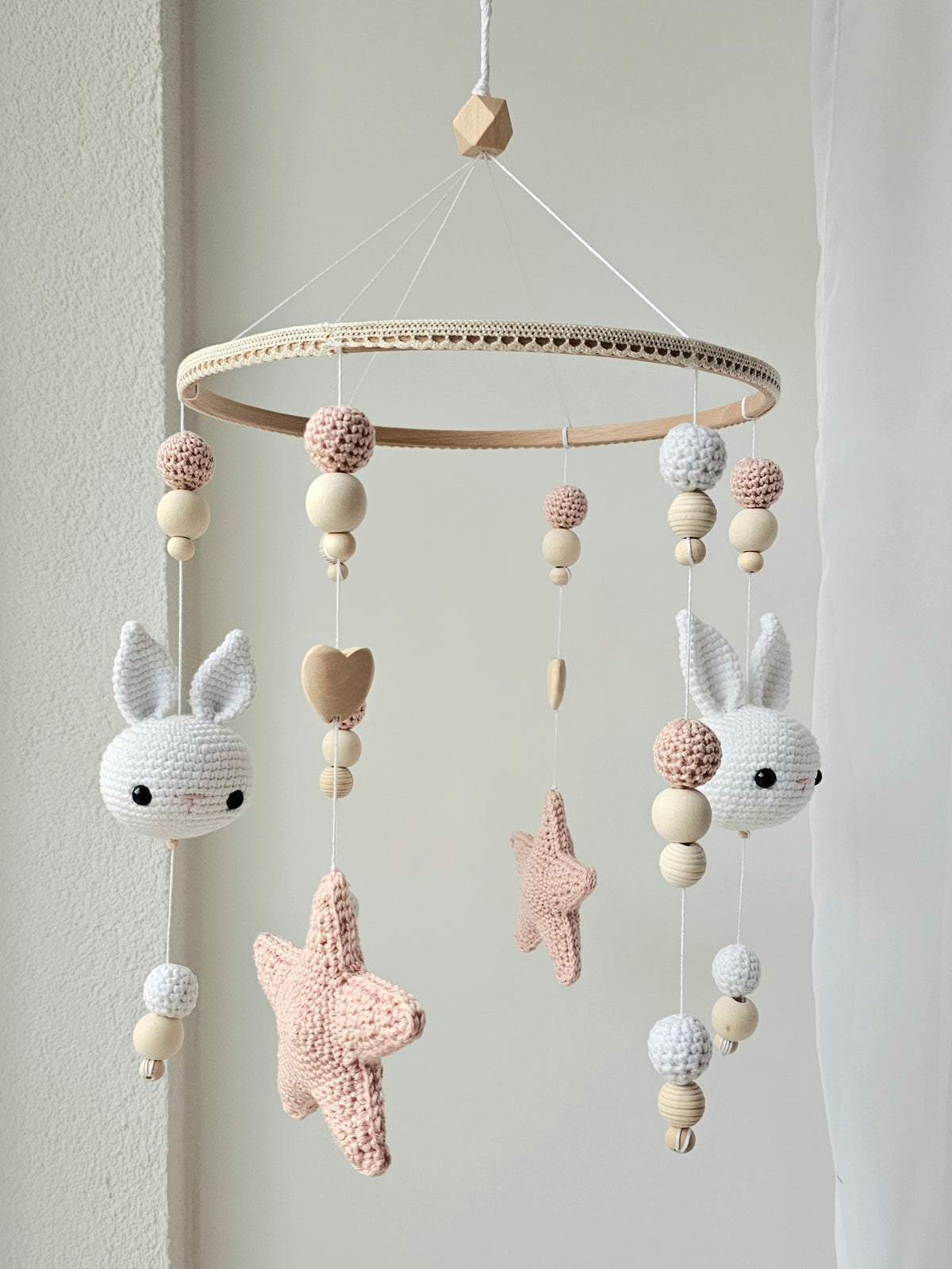 Baby Mobile Häkelliebe Häschen