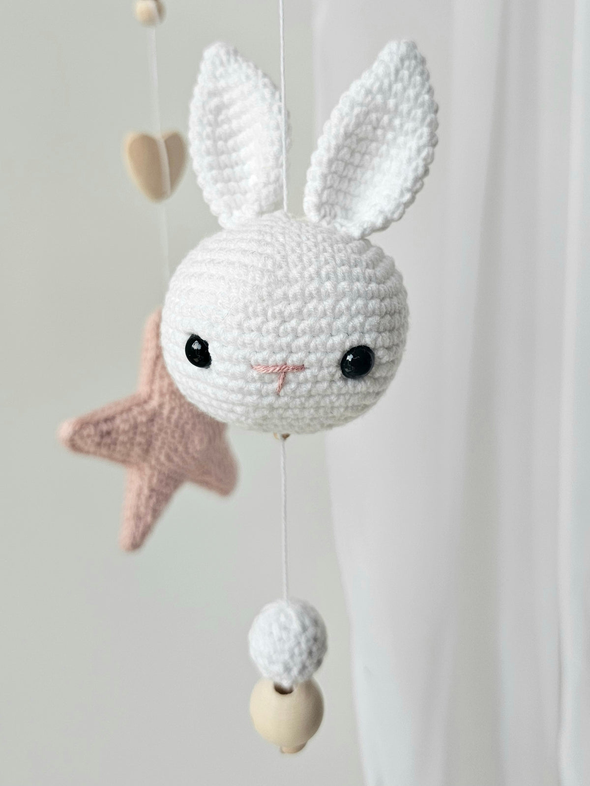 Baby Mobile Häkelliebe Häschen