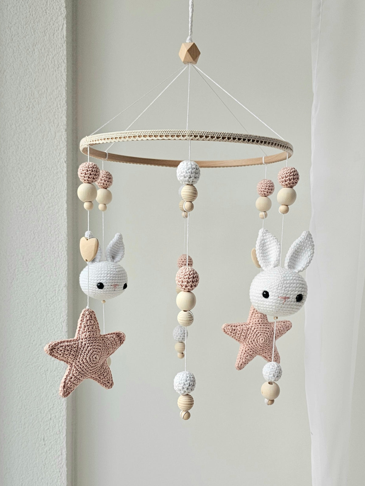Baby Mobile Häkelliebe Häschen