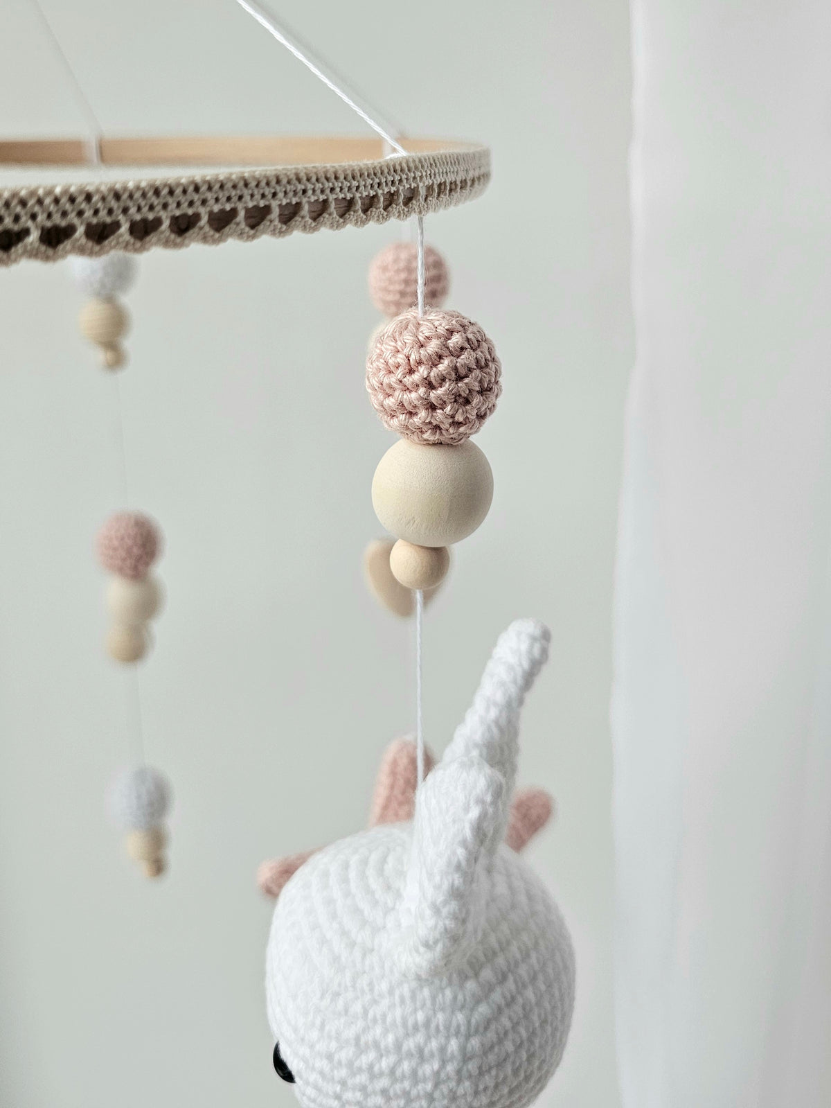 Baby Mobile Häkelliebe Häschen