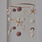 Baby Mobile Flower Power beige