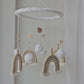 Baby Mobile Makramee in hellem beige