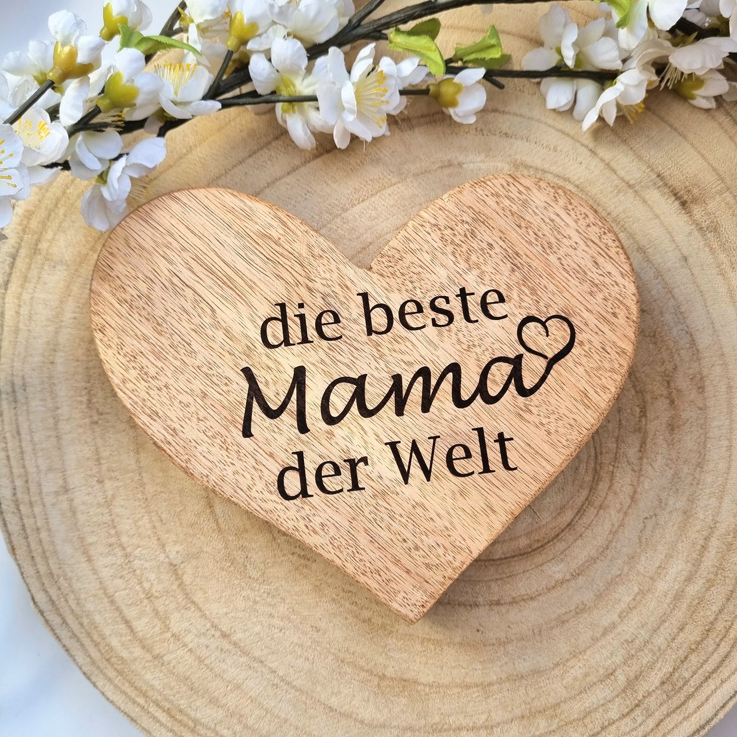 2er Set Beste Mama Herz + Schlüsselanhänger