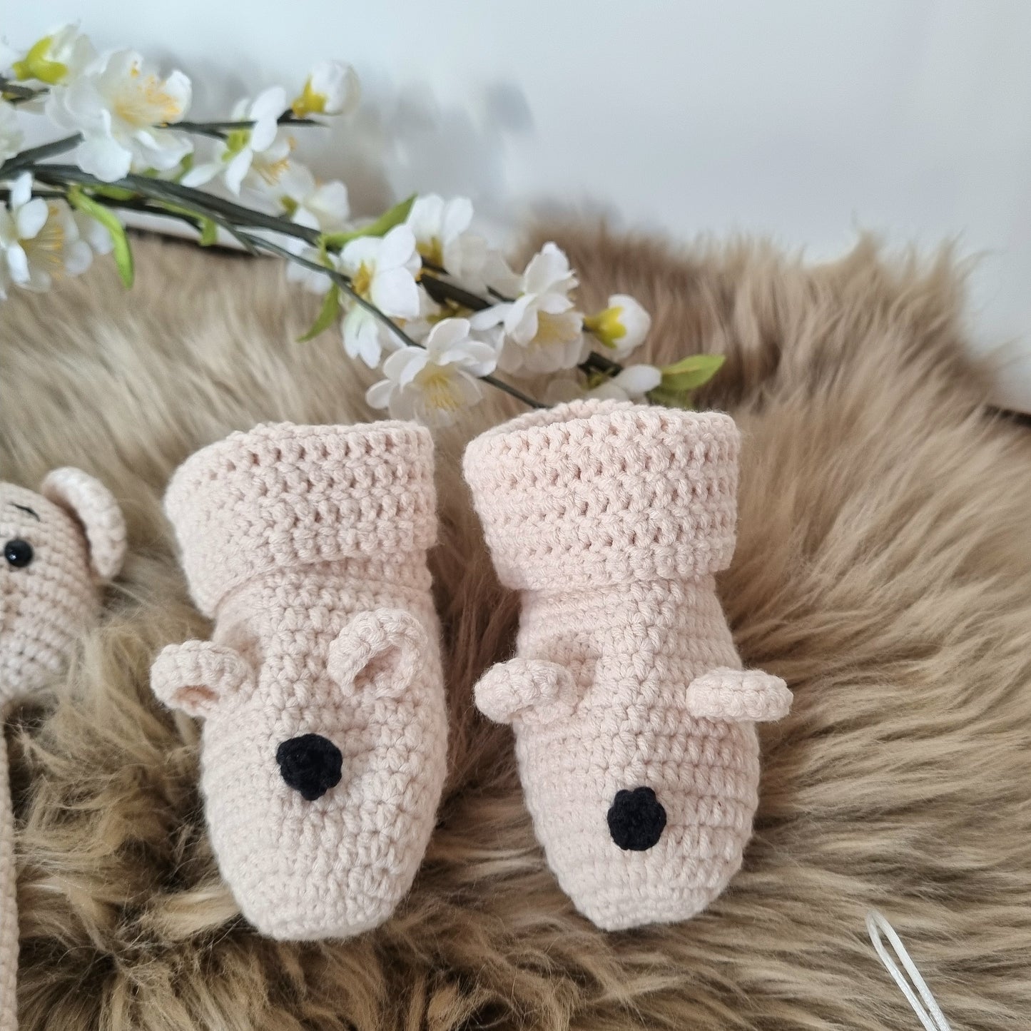 6er Set Bärchen beige